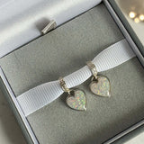 Sparkling Dangling Heart Charm handmade keepsake jewellery