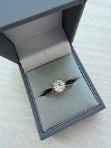 Forever Yours 18ct Gold PVD Solitaire Ring handmade keepsake jewellery