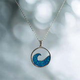 Ocean Wave Pendant handmade keepsake jewellery