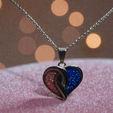 Crossover Heart Stainless Steel Pendant, suitable for 2 sets of . handmade keepsake jewellery