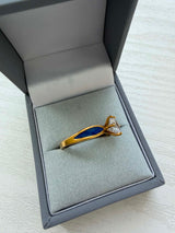 Forever Yours 18ct Gold PVD Solitaire Ring handmade keepsake jewellery