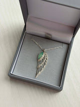 Sparkling Angel Wing Pendant handmade keepsake jewellery