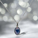 Pregnancy Test Cap Oval Pendant handmade keepsake jewellery
