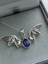 Wings of Twilight Bat Pendant handmade keepsake jewellery