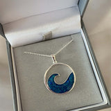 Ocean Wave Pendant handmade keepsake jewellery