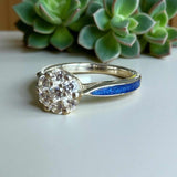 Catherine Solitaire Ring, suitable for 2 sets of . handmade keepsake jewellery
