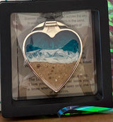Seaside Heart Keyring handmade keepsake jewellery