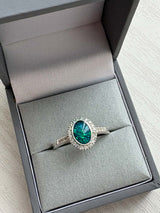 Oval CZ Maria Ring handmade keepsake jewellery