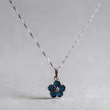 Forget Me Not Sparkling Pendant handmade keepsake jewellery