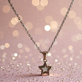 Sweet Keepsake Star Pendant 18ct Rose Gold PVD handmade keepsake jewellery