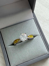 Forever Yours Stainless Steel Solitaire Ring, suitable for 2 sets of . handmade keepsake jewellery