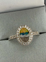 Oval CZ Maria Ring handmade keepsake jewellery