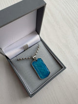Mens Dog Tag Stainless Steel Pendant handmade keepsake jewellery