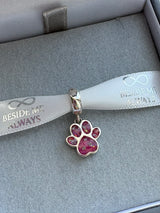 Dangling Pawprint Charm handmade keepsake jewellery