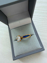 Forever Yours 18ct Gold PVD Solitaire Ring handmade keepsake jewellery