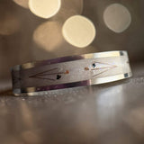 Ladies Silent Bond Solid Silver Channel Ring handmade keepsake jewellery
