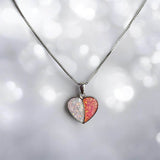 Twin Love Heart Pendant, suitable for 2 sets of . handmade keepsake jewellery