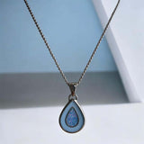 The Biggest Teardrop Pendant - Stainless Steel handmade keepsake jewellery