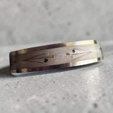 Ladies Silent Bond Solid Silver Channel Ring handmade keepsake jewellery