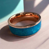 Copper Silent Promise Channel Ring handmade keepsake jewellery