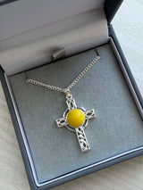 Celtic Guardian Cross Pendant handmade keepsake jewellery