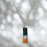 Mens Oblong Pendant handmade keepsake jewellery