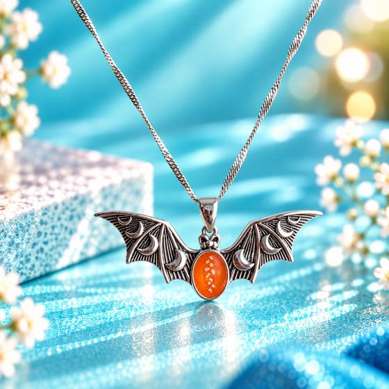 Wings of Twilight Bat Pendant