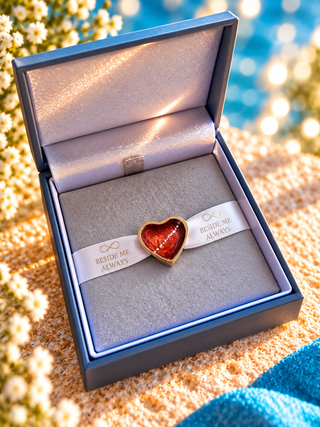 Sweet Memories Heart Charm 18ct Rose Gold PVD