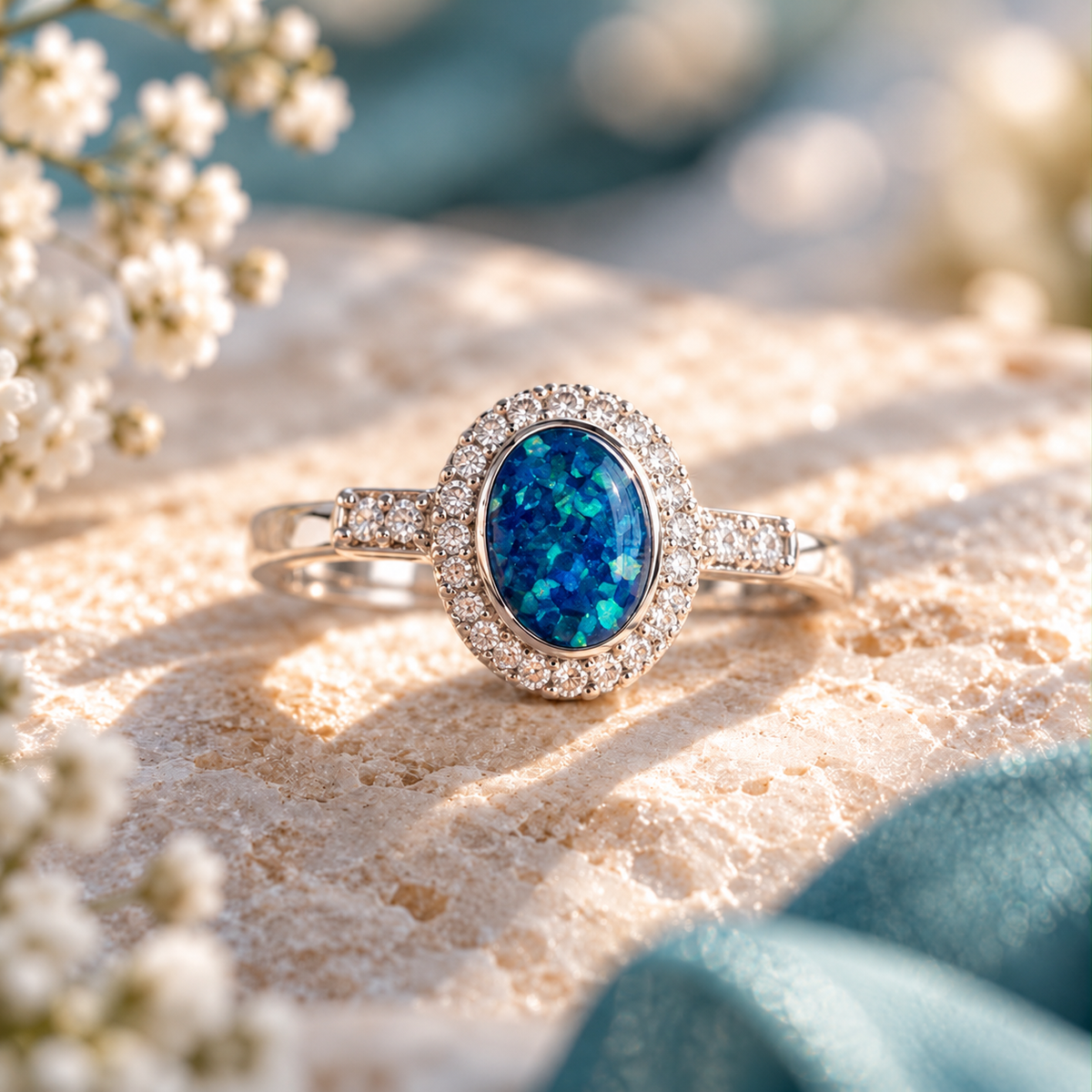Oval CZ Maria Ring