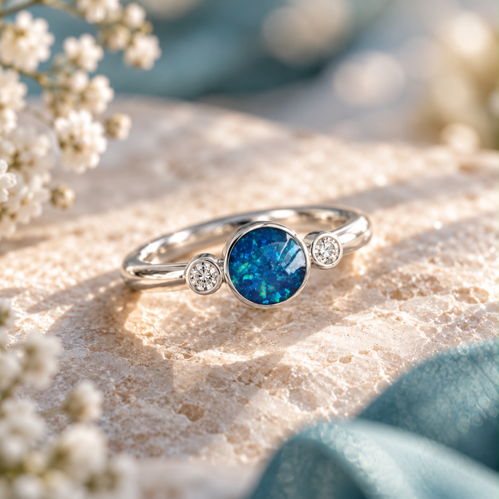 Sparkling Silent Promise Ring