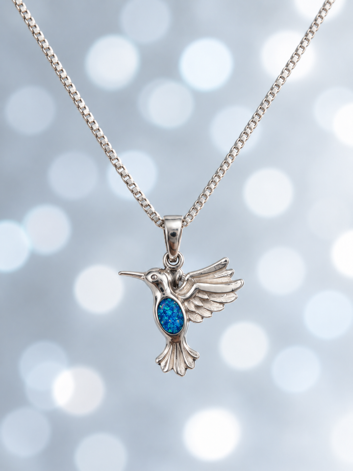 Kingfisher Pendant handmade keepsake jewellery
