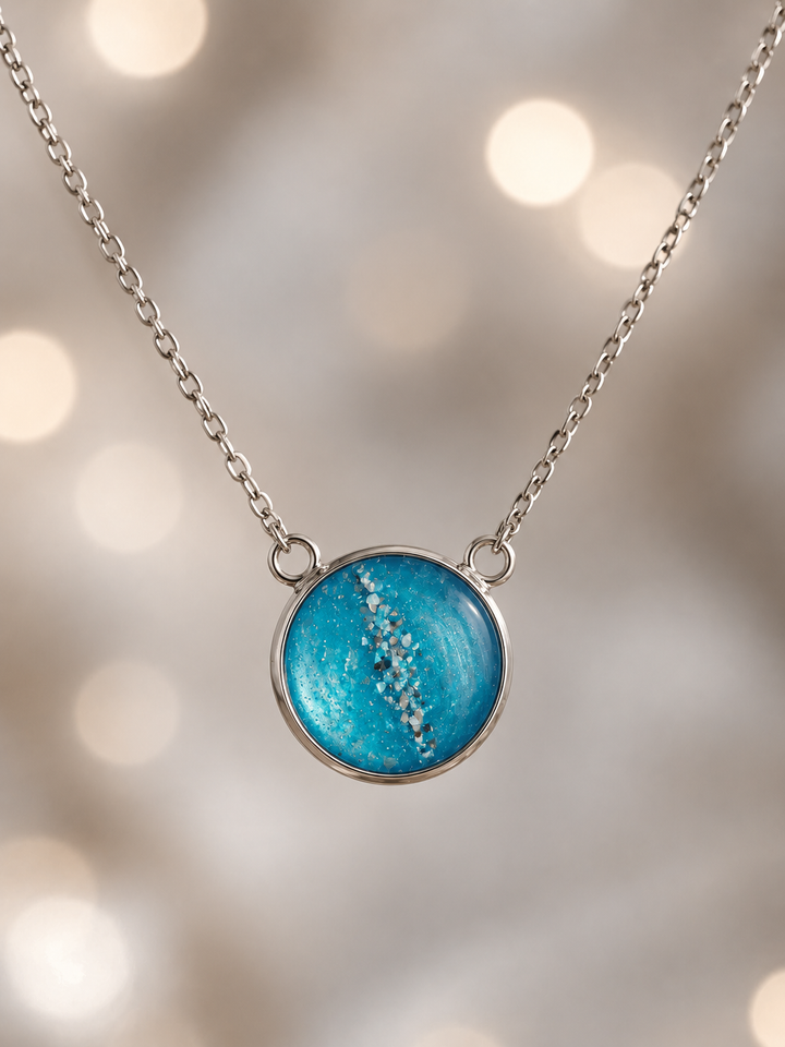 My Beloved Stainless Steel Circular Pendant handmade keepsake jewellery