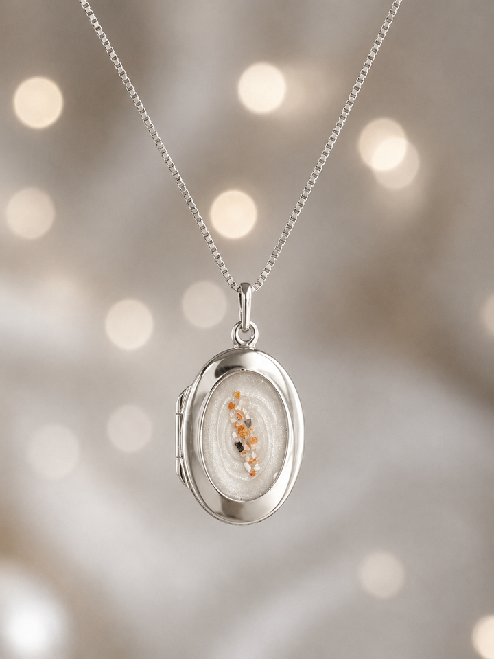 Everlasting Keepsake Oval Locket Pendant handmade keepsake jewellery