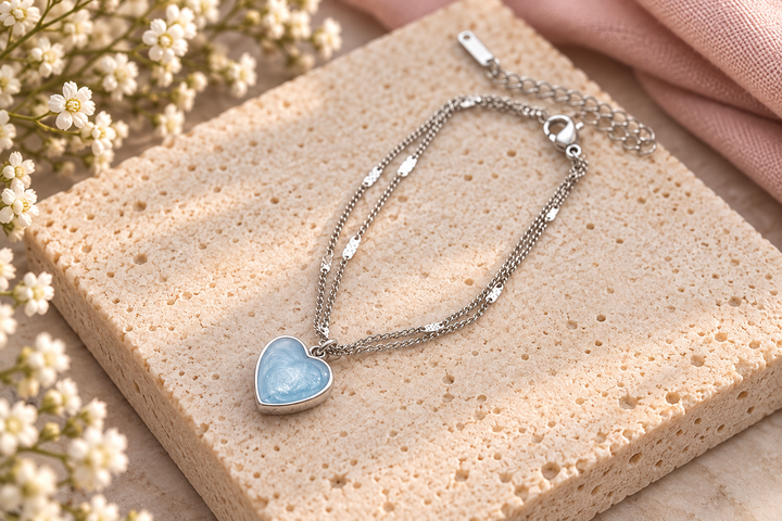 My Beloved Classic Heart Stainless Steel Bracelet handmade keepsake jewellery