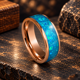 Copper Silent Promise Channel Ring handmade keepsake jewellery