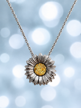 My Beloved Daisy Stainless Steel Pendant handmade keepsake jewellery