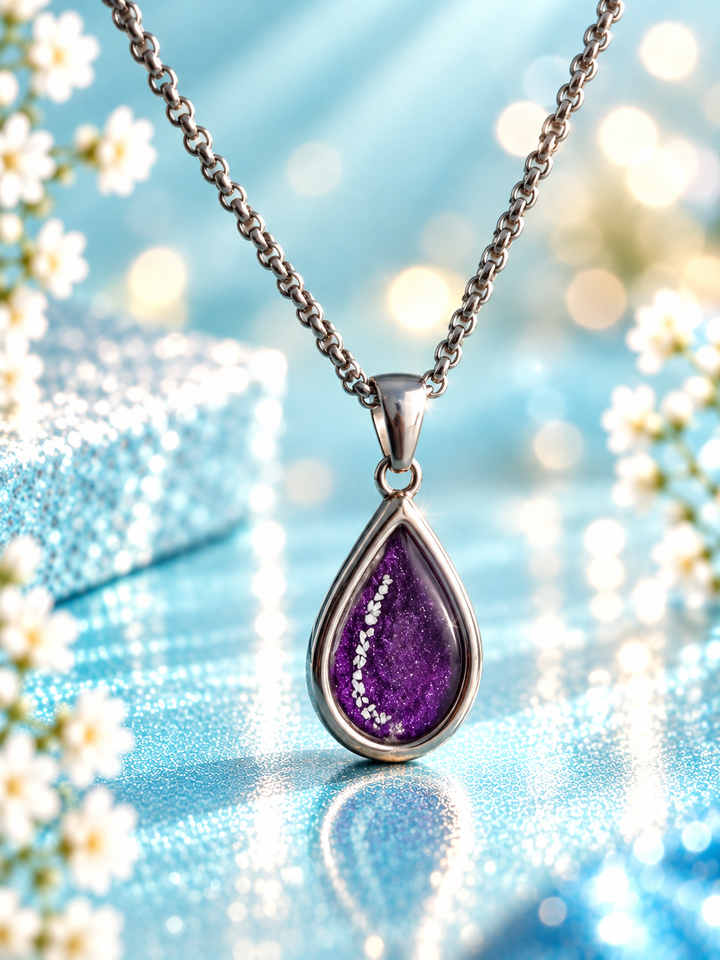 Sweet Memories Teardrop Pendant Stainless Steel