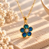9ct Gold Forget Me Not Necklace