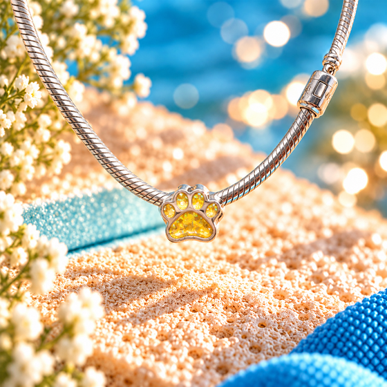 Faithful Friend Pawprint Charm