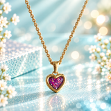 Sweet Memories Heart Pendant 18ct Gold PVD