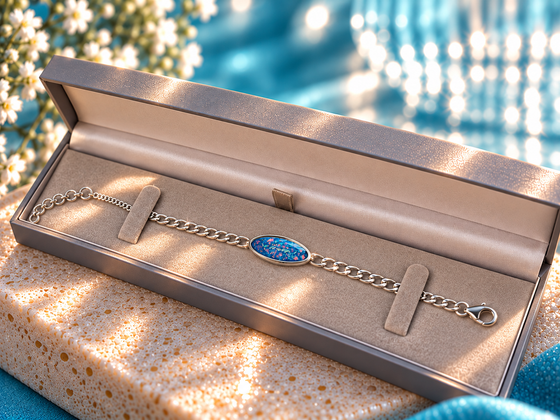 Sweet Memories Stainless Steel Oval Bracelet