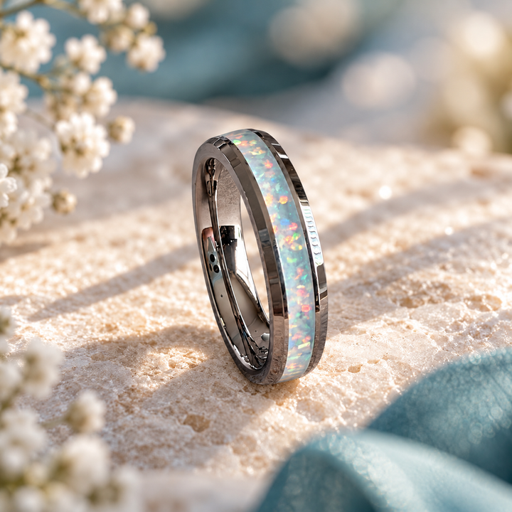 Ladies Quiet Memory Channel Ring (SS)