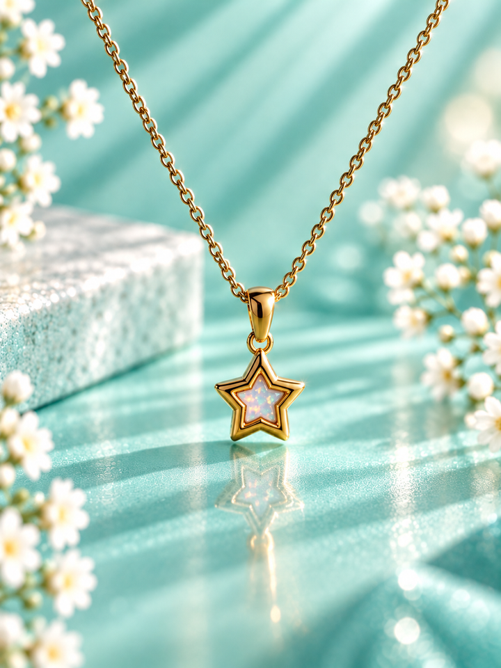 Sweet Memories Star Pendant 18ct Gold PVD