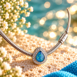 Sparkling Teardrop Charm