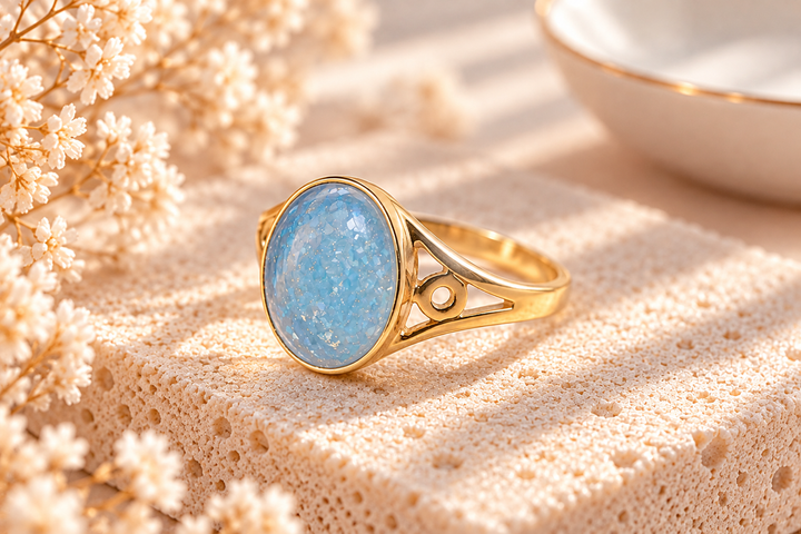 Solid 9ct gold Tomorrows Promise Ring