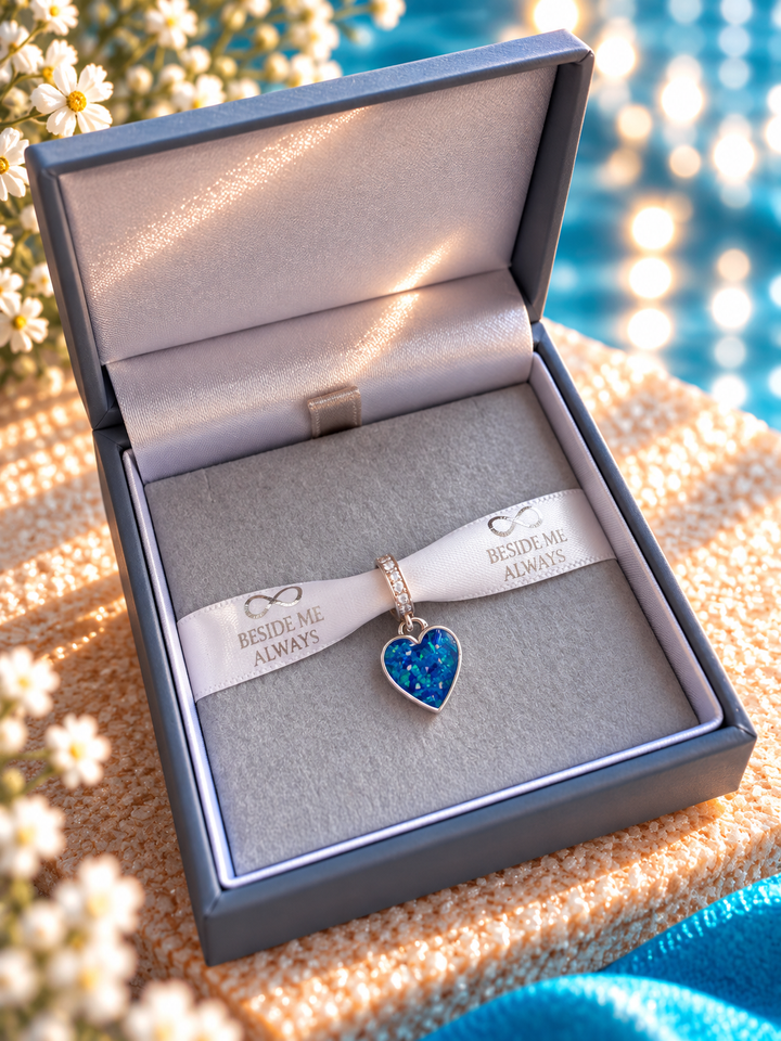 Sparkling Dangling Heart Charm