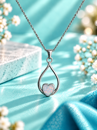 For All Eternity Stainless Steel Heart Pendant
