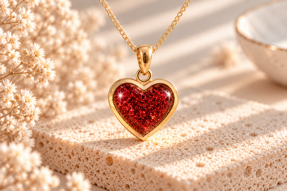 9ct Gold Devoted Heart Necklace