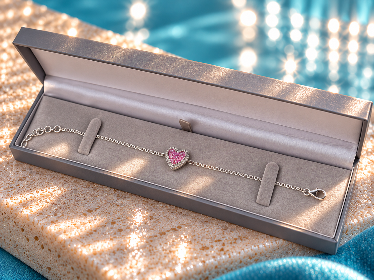 Sparkling Heart Bracelet