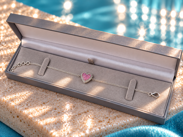 Sparkling Heart Bracelet
